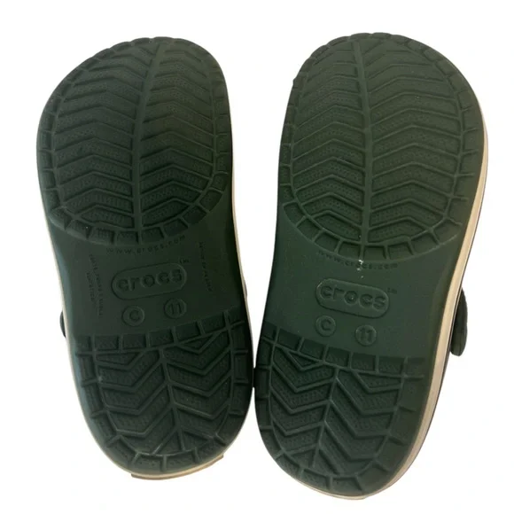 Crocs Crocband Slip On Clogs Forest Green Shoes Size c11 c 11 Little Kids Boys - Picture 9 of 10